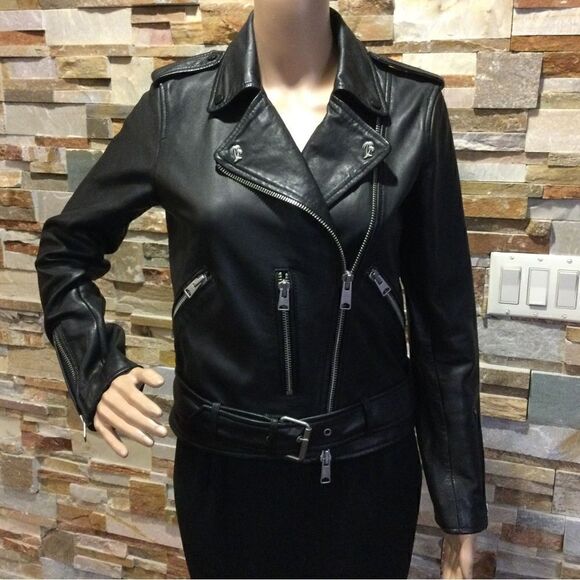 ALLSAINTS Leather Biker Jackets - Picture 1 of 15
